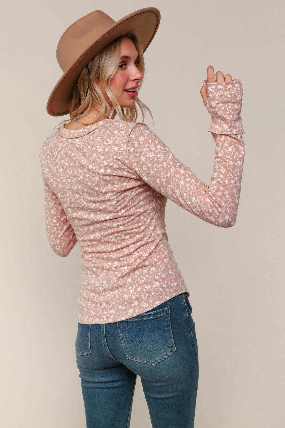 Blushing & Blooming Long Sleeve Tee